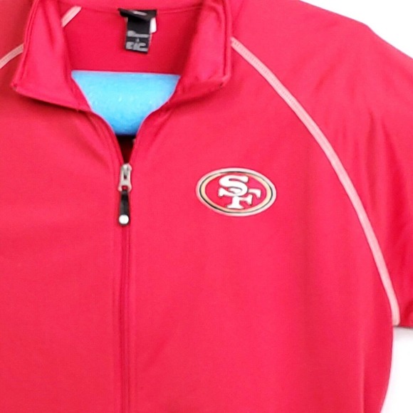 NFL San Francisco 49rs Zipper Jacket team Apparel Mens size Large - Picture 2 of 8